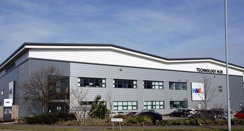 Exterior shot of the Technology Hub in Aston where our apprentices carry out their training